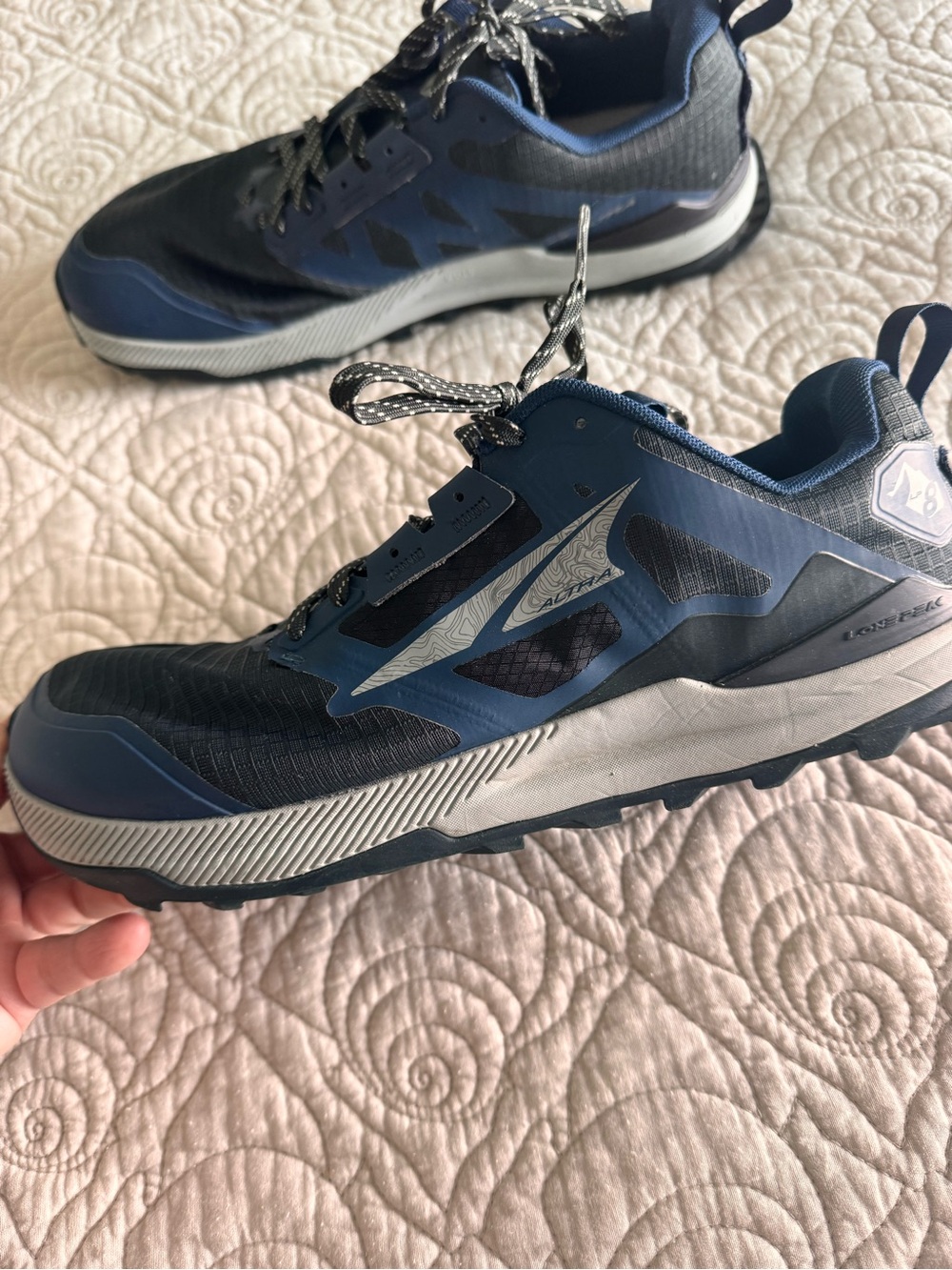 Altra Blue and Black Men's Trail Running Shoes size 11 - Picture 2 of 5